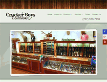 Tablet Screenshot of crackerboysoutdoors.com